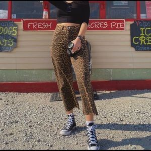 Cheetah Flare pants
